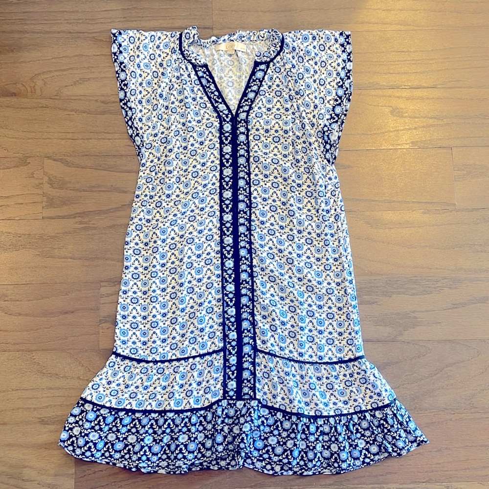 LOFT Petite Blue Floral Dress - Size XSP